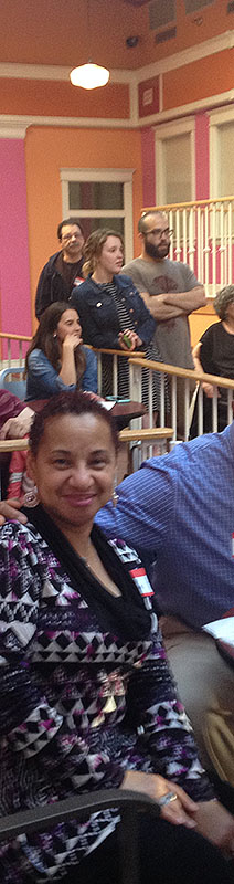 Attendees at a fundraiser.